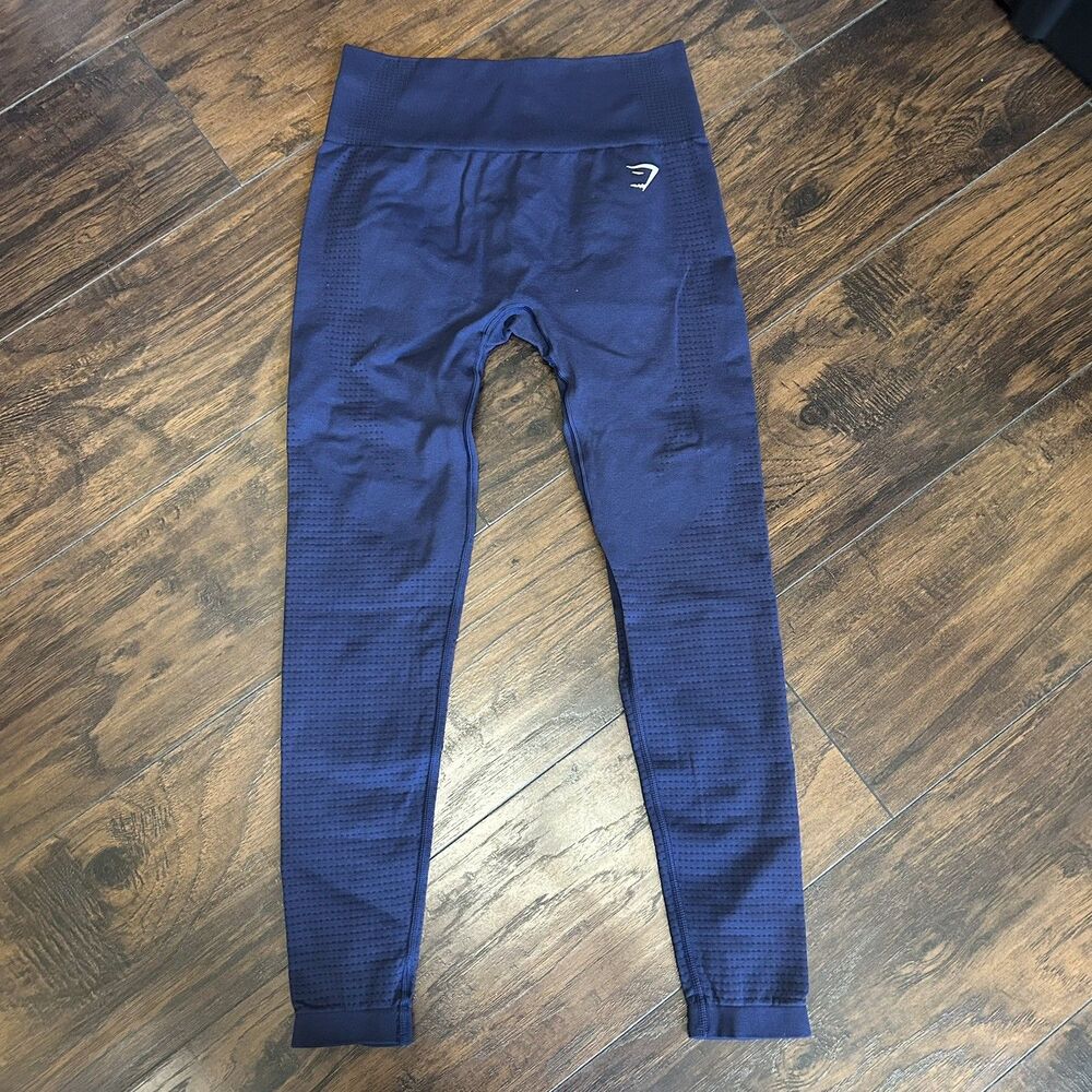 Gymshark High Waisted Vital Seamless Leggings Women’s Medium Blue Gym